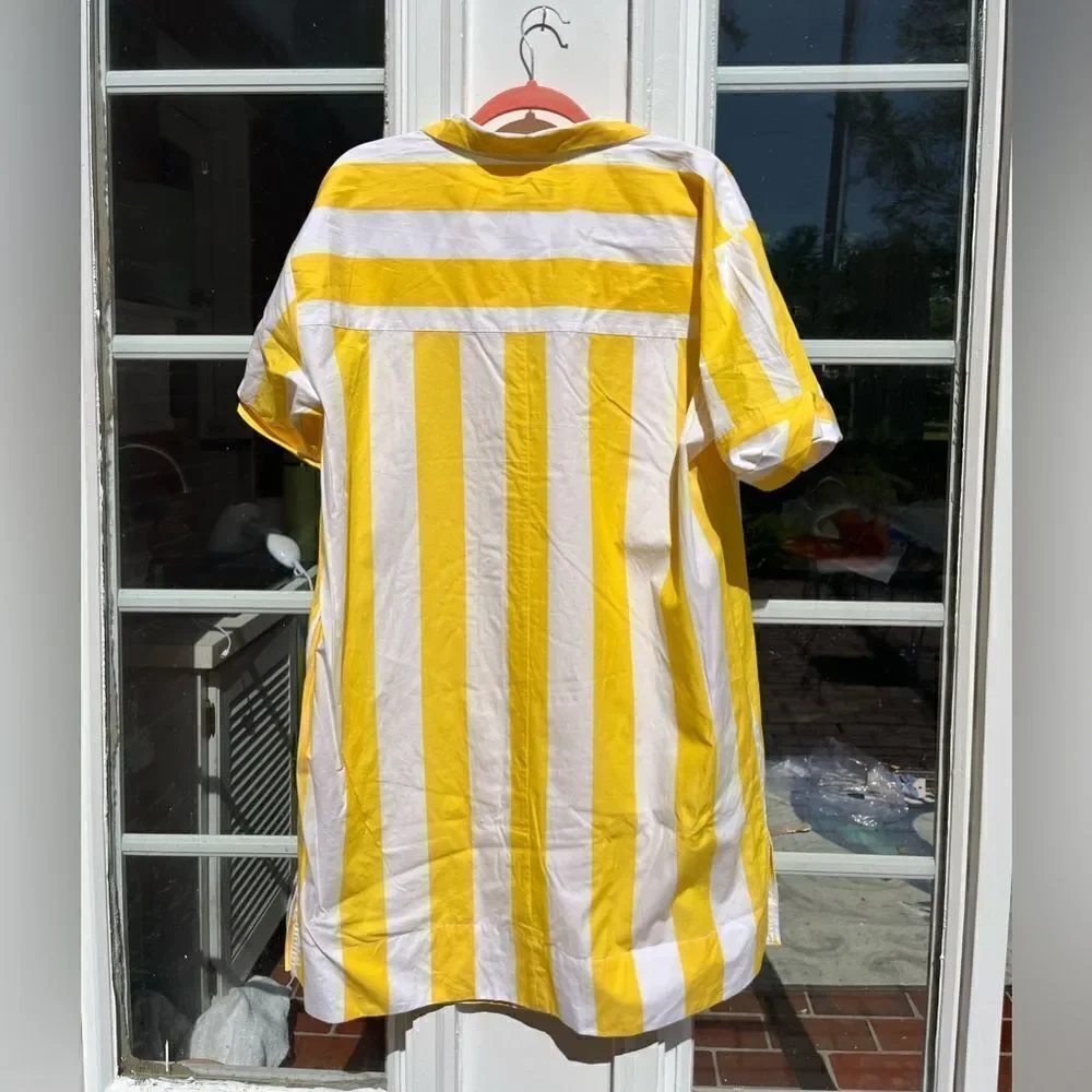 J Crew Allegria Striped Shirtdress NWT